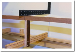square in place setting the riser height